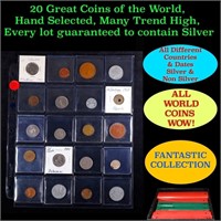 20 Great Coins of the World, hand selected, many t