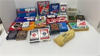 Card game lot: Uno, Skip Bo, Phase 10, regular