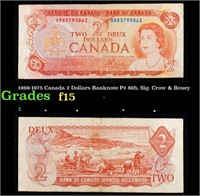 1969-1975 Canada 2 Dollars Banknote P# 86b, Sig. C