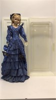 34 inch tall Josephina porcelain doll with stand