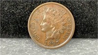 1897 Indian Cent w/ ‘1’ in Neck, Snow-11, scarce