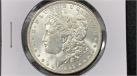 1887 Silver Morgan Dollar mirror-like field