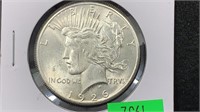 1926 Silver Peace Dollar better grade