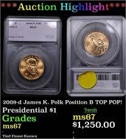 ***Auction Highlight*** 2009-d James K. Polk Posit