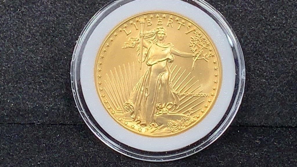 Gold: 1986 1oz BU $50 American Eagle Gold Coin