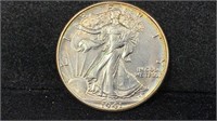 1941 Silver Walking Liberty Half Dollar higher