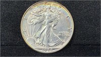 1944 Silver Walking Liberty Half Dollar higher