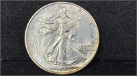 1943 Silver Walking Liberty Half Dollar higher