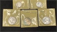 (5) UNC US Silver Coins: (2) Roosevelt Dimes, (3)