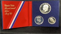 1776-1976-S Silver Proof Bicentennial (3) Coins