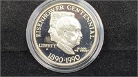 1990 Silver Proof Eisenhower Centennial