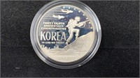 1991 Silver Proof Korean War Memorial