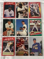 Lot of 9 baseball cards