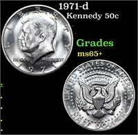 1971-d Kennedy Half Dollar 50c Grades GEM+ Unc