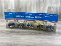 5 Ford Tractors, 3/Duals, 1/64, Ertl