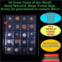 20 Great Coins of the World, hand selected, many t