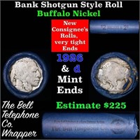 Buffalo Nickel Shotgun Roll in Old Bank Style 'Bel