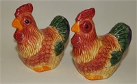 Colorful Hand-Painted Chickens