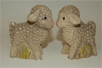 Vintage Chalk Ware Lambs