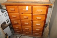 Wooden 15 Drawer Organizer Cabinet