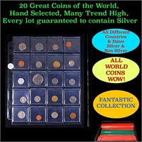 20 Great Coins of the World, hand selected, many t