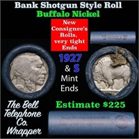 Buffalo Nickel Shotgun Roll in Old Bank Style 'Bel