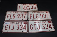 Vintage Maryland License