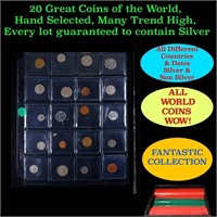 20 Great Coins of the World, hand selected, many t