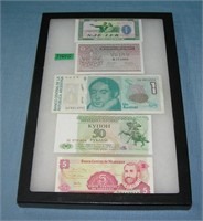 Group of vintage World currency