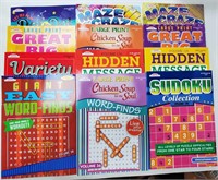 Large Print Puzzle Books x 12