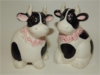 Black & White Cows with Pink Flower Leis