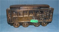 New Orleans trolley car all cast metal trolley car