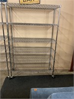 Ultra durable shelving rack 75” x 47” 6 shelves