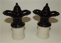 Old Fashioned Black Fire Hydrants