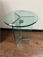 Modern glass side table