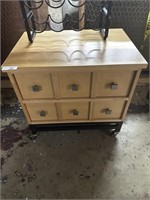 2 drawer modern end table