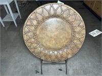 Very large artwork plate on stand