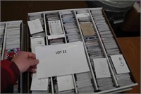 1-box of hockey cards-various years & makes