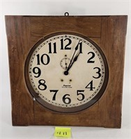 Imperial Oak Electric Shop Clock