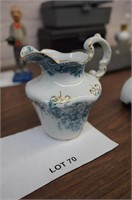 antique porcelain small pitcher from a wash basin