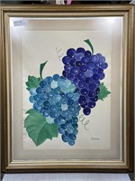 Print of grapes by Strotheide - 26” x 32”