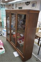 antique solid oak bookcase