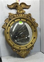 Federal Admiral Eagle Convex Gold Gilt Mirror *as