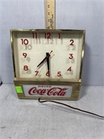 MCM Coca-Cola wall Clock that lights up -