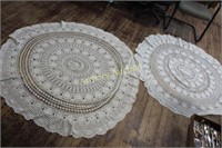 62" & 55" CROCHET ROUND TABLE TOPPERS