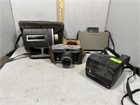 Four Vintage Cameras - Polaroid 210, Polaroid