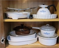 CorningWare/ Pyrex - cupboard over stove
