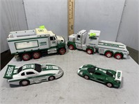 Hess motor vehicles - 4 Total - two race cars,