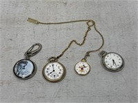 Pocket Watches including Mickey Mouse, Elvis