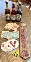 Beer Sign, Vintage Coasters & More Mixed Beer